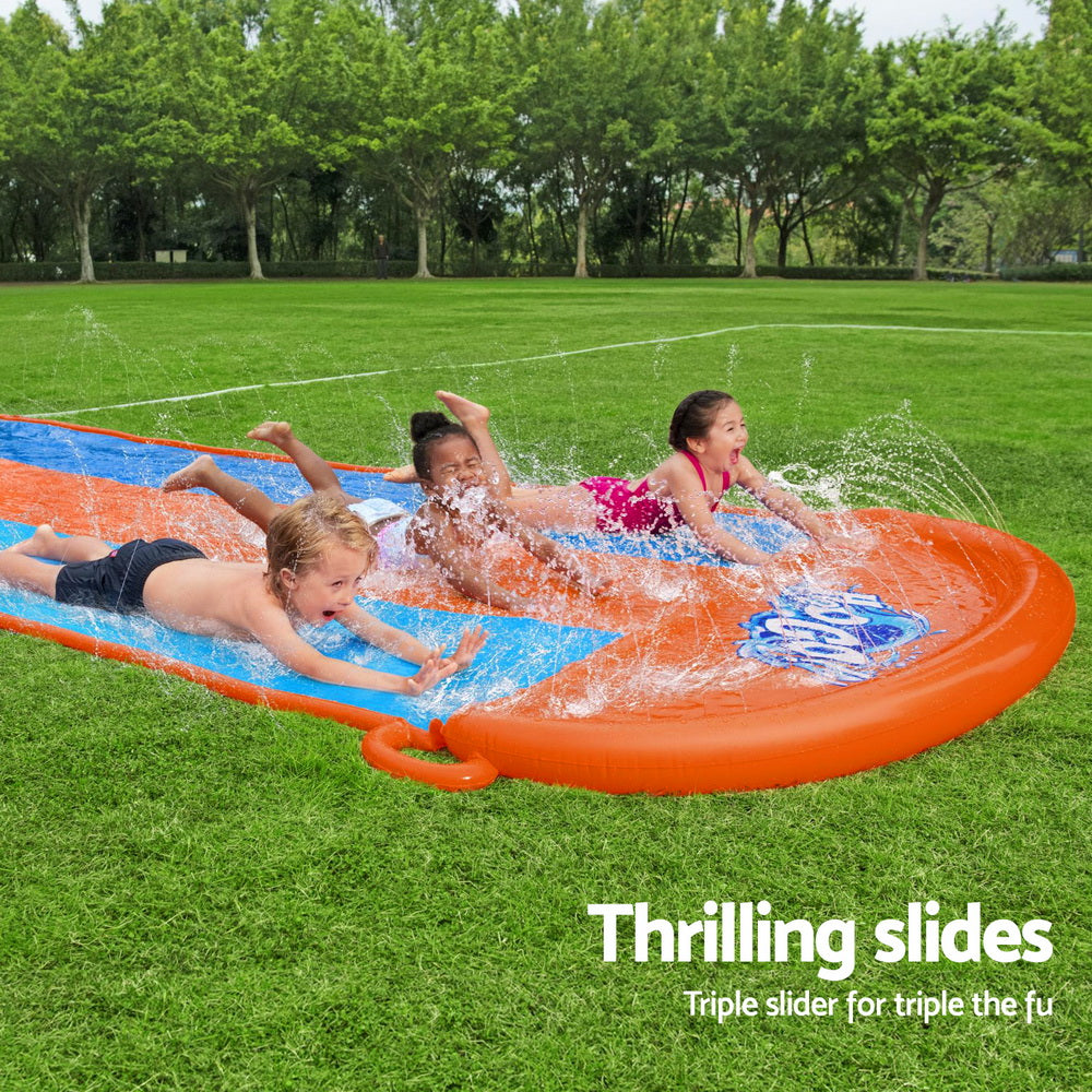 Bestway 4.88m Triple Water Slide Kids Inflatable