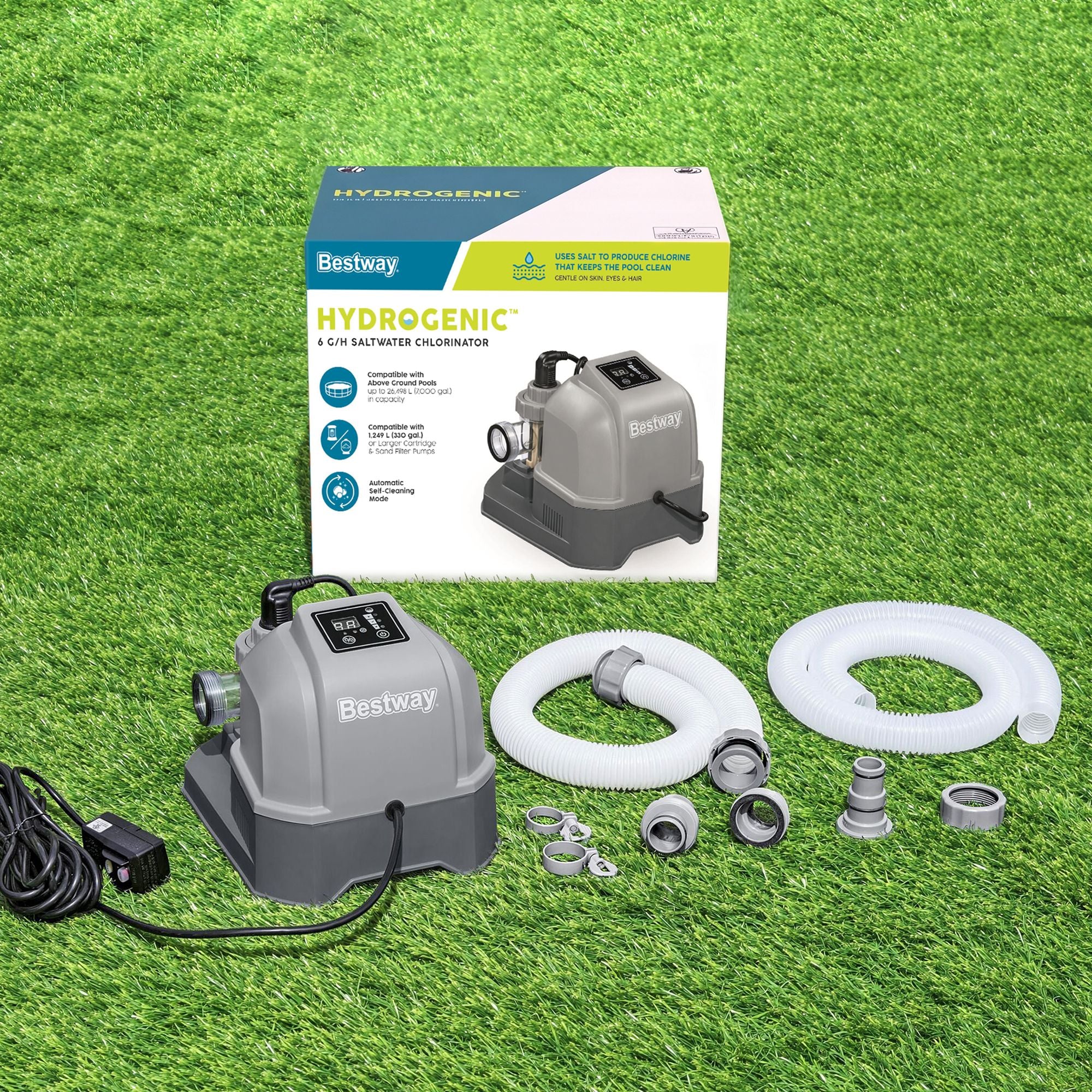 Bestway Hydrogenic 6g/h Saltwater Chlorinator System Pool Chlorine Generator