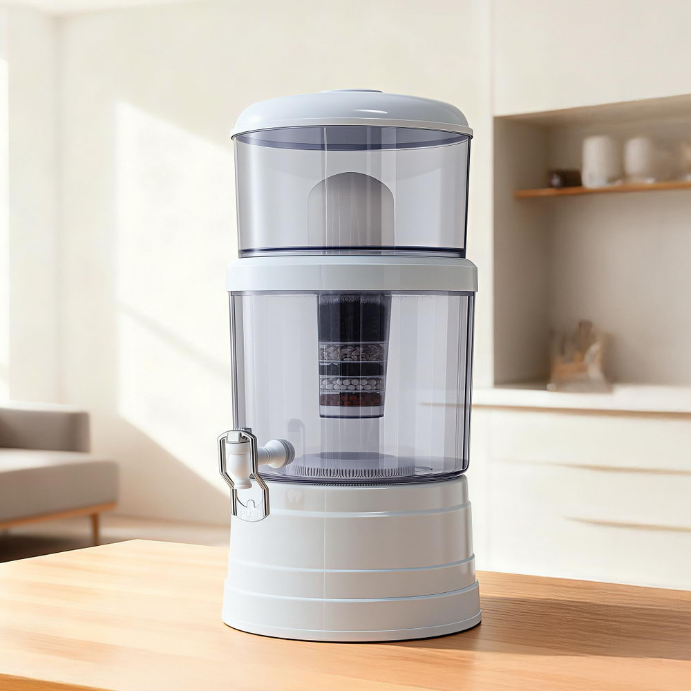Devanti Benchtop Water Filter 16L Gravity Multi-Stage BPA-Free Home Ca