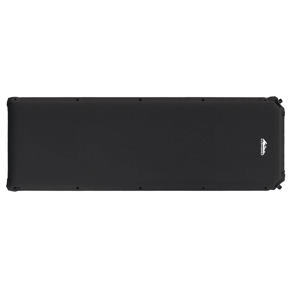 Weisshorn Single Self-Inflating Camping Mattress Black