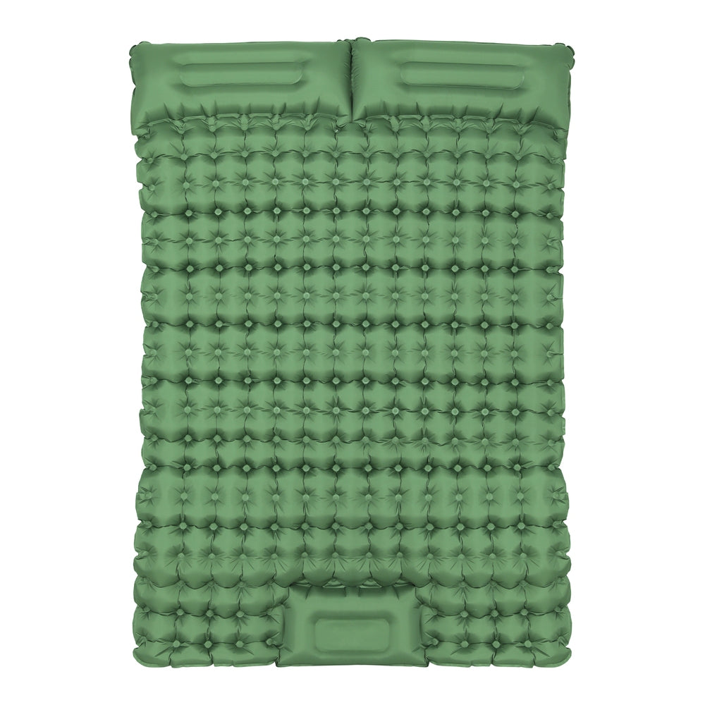 Weisshorn Double Self-Inflating Camping Mattress Green