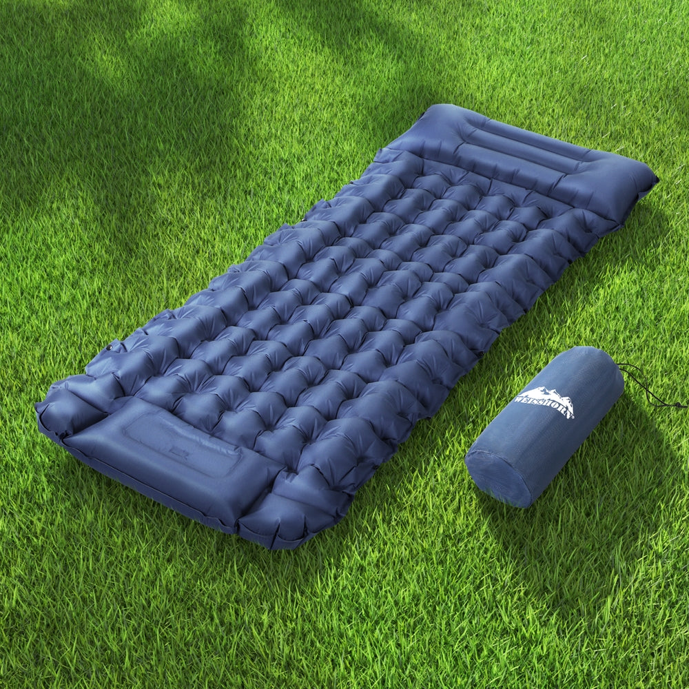 Weisshorn Single Self-Inflating Camping Mattress Blue