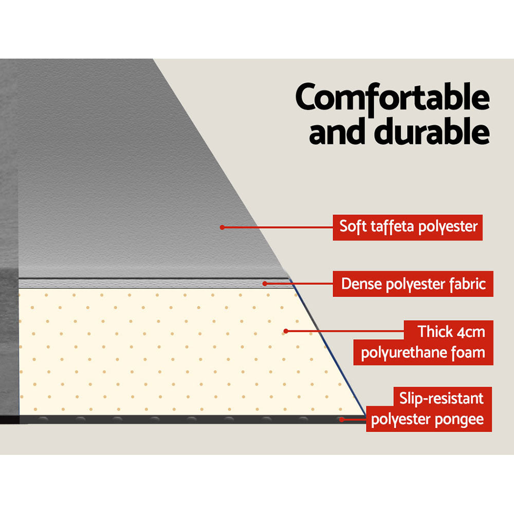 Weisshorn Double Self-Inflating Camping Mattress Grey