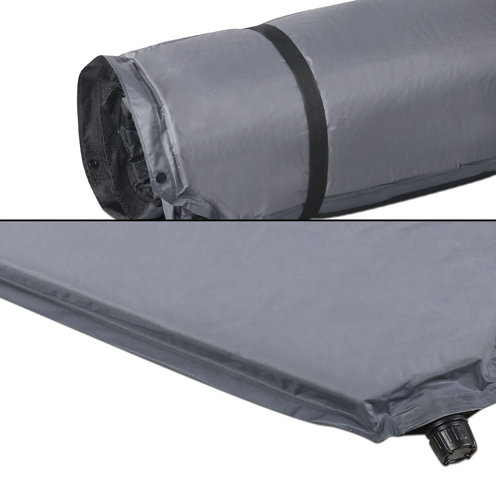 Weisshorn Double Self-Inflating Camping Mattress Grey