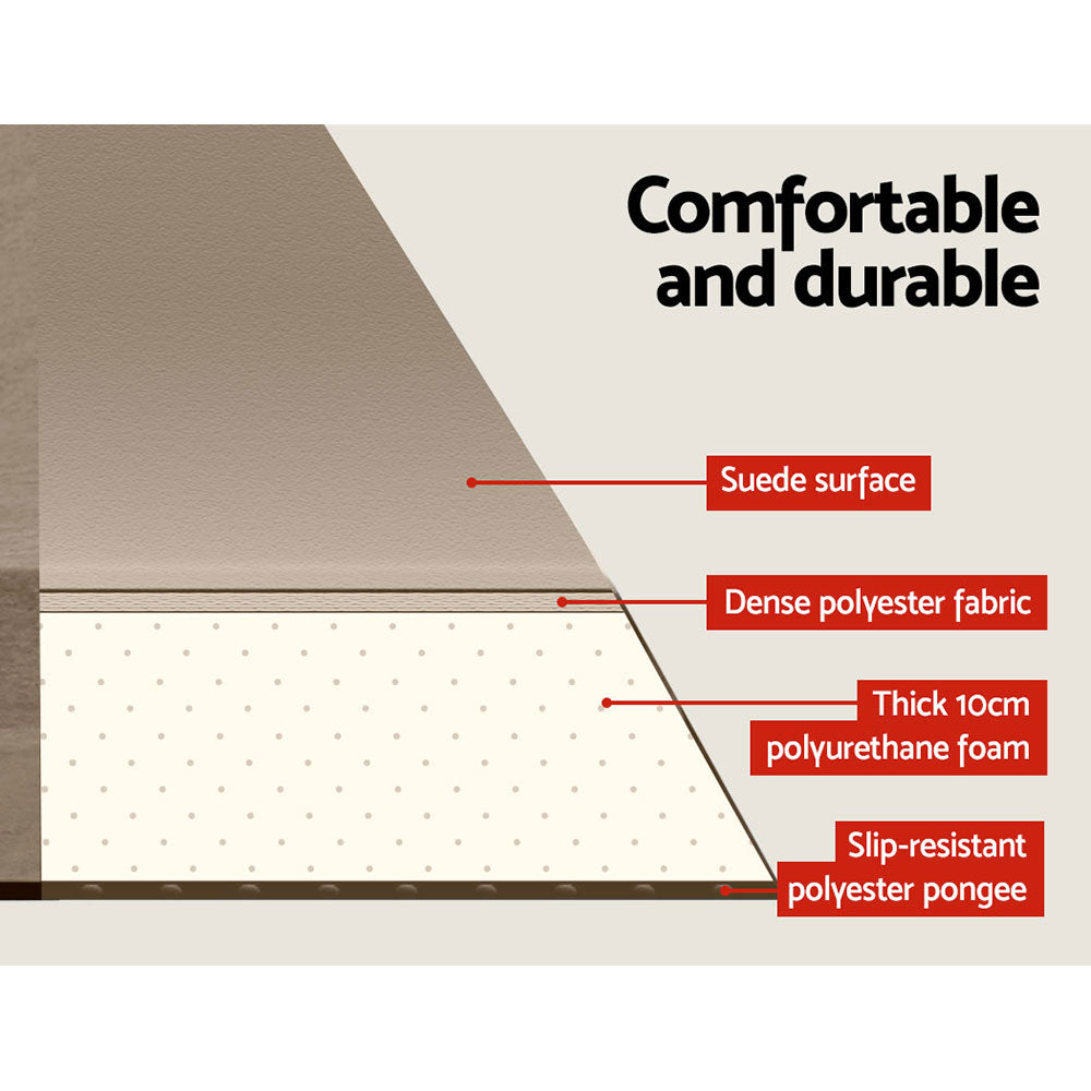 Weisshorn Double Self-Inflating Camping Mattress Coffee