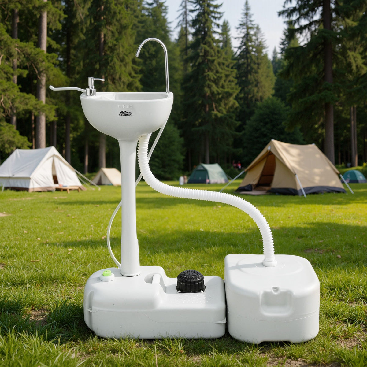 Weisshorn Portable Camping Hand Wash Sink Stand 43L