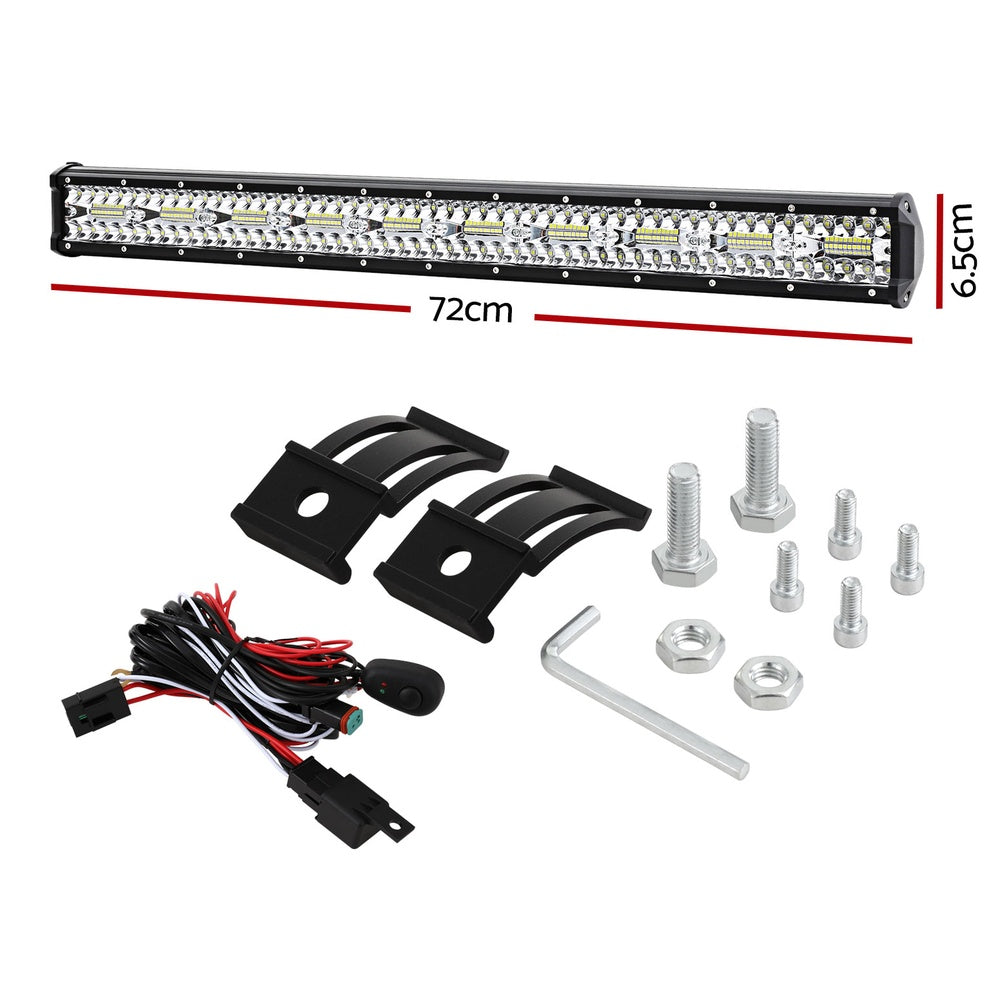 Giantz 28" LED Driving Light Bar Flood Spot Offroad Truck