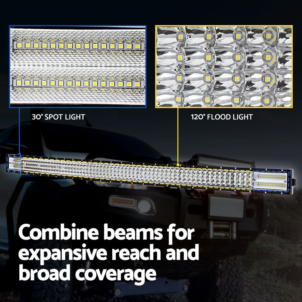 Giantz 50" LED Driving Light Bar Flood Spot Offroad Truck