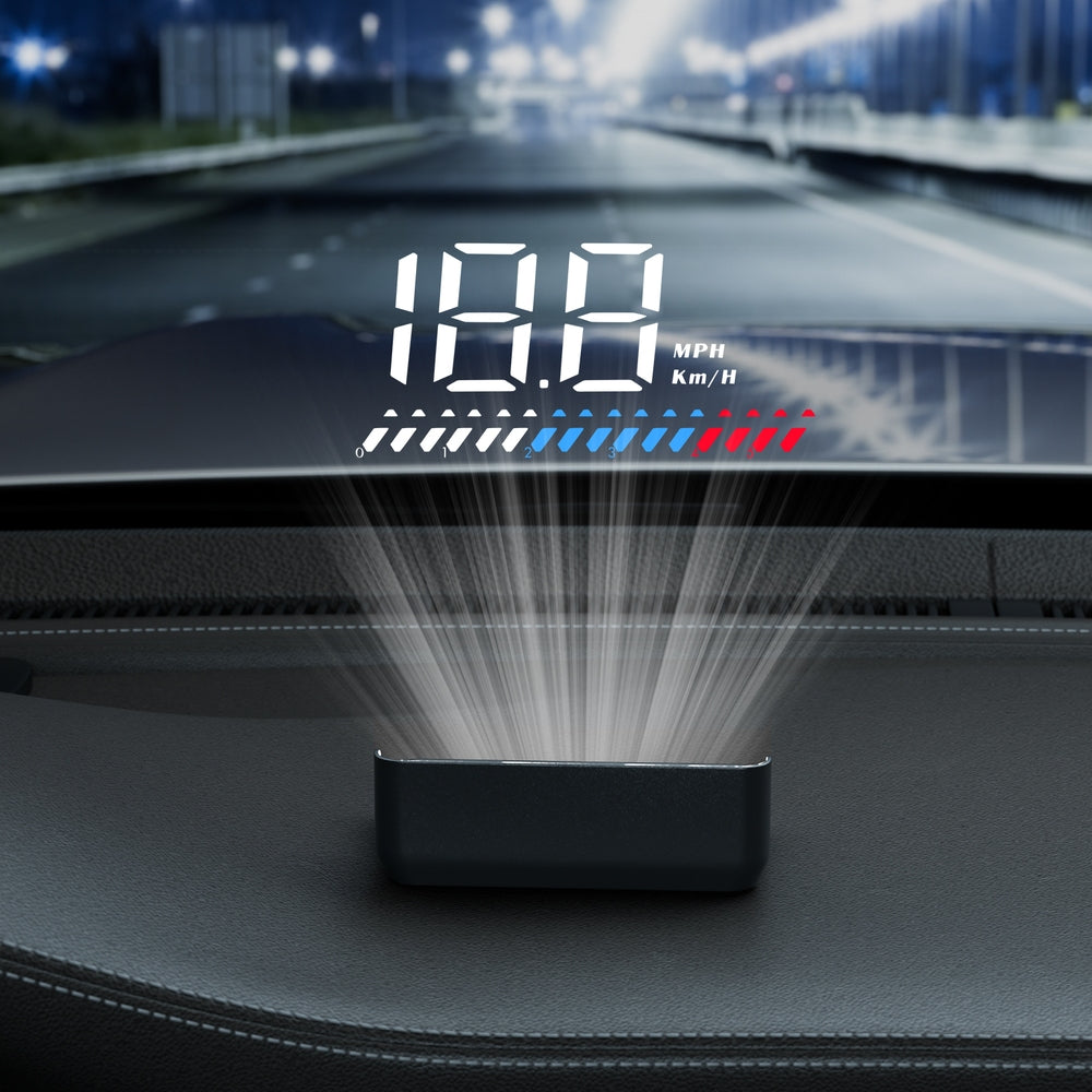 Giantz Universal Car Digital GPS Speedometer OBDHeads Up Display Overspeed Warning Alarm