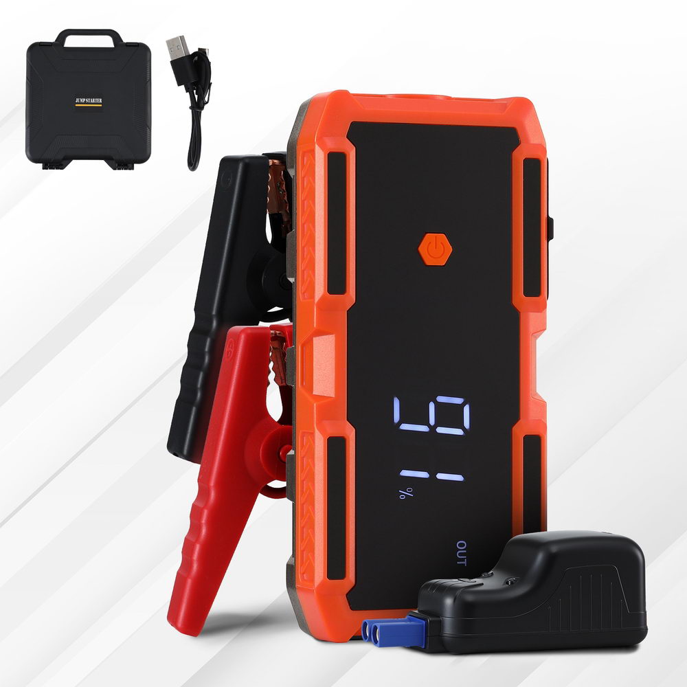 Giantz 3000A Portable Car Jump Starter 12V Lithium Power Bank & Jumper Cables