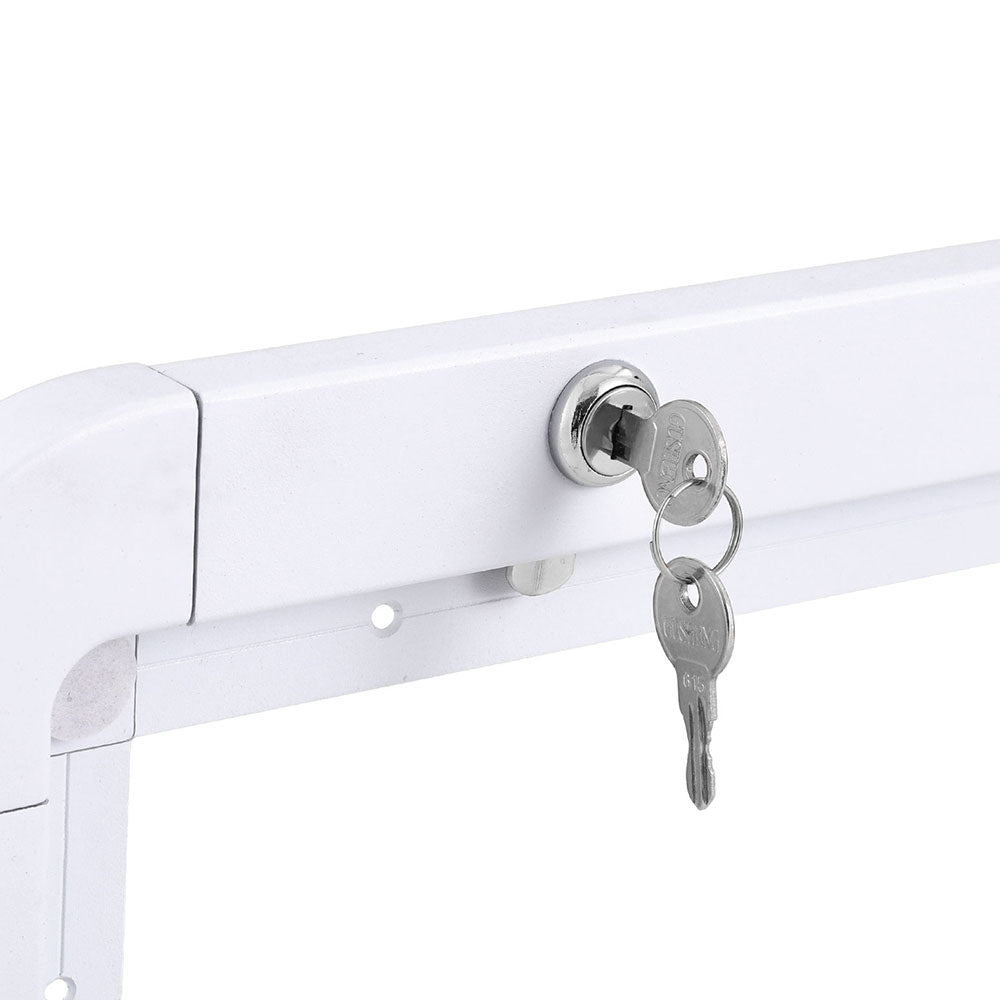 Weisshorn Caravan Table 800 x 450mm Folding Lockable White