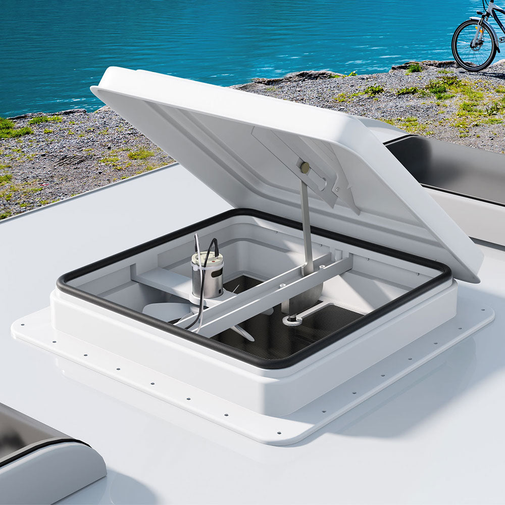 Weisshorn 12V Caravan Roof Vent Fan White