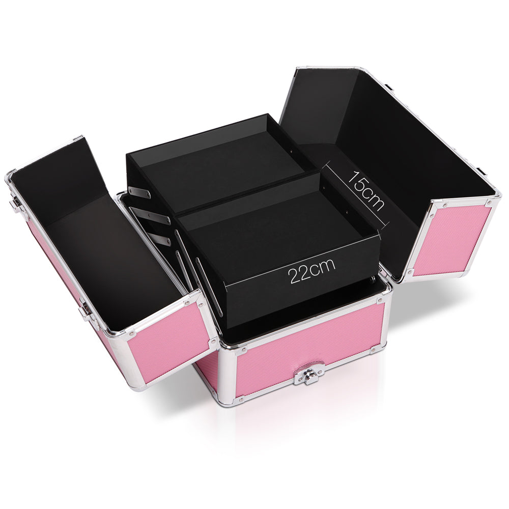 Embellir 7-in-1 Makeup Trolley Cosmetic Organiser Pink