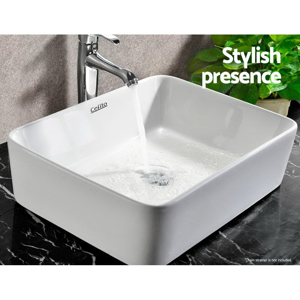 Cefito 48x37cm Ceramic Vanity Basin White
