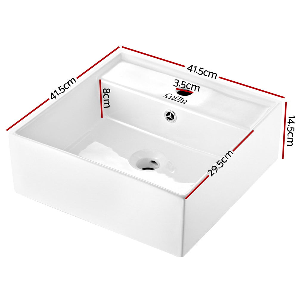 Cefito 41cm Ceramic Vanity Basin White