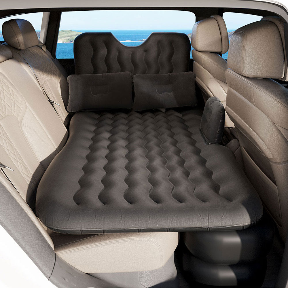 Weisshorn 176x80 Inflatable Car Mattress SUV Camping Bed Charcoal