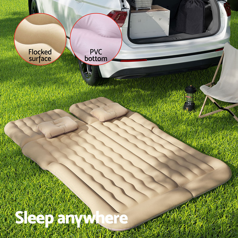 Weisshorn Inflatable SUV Camping Mattress 175x130 Beige