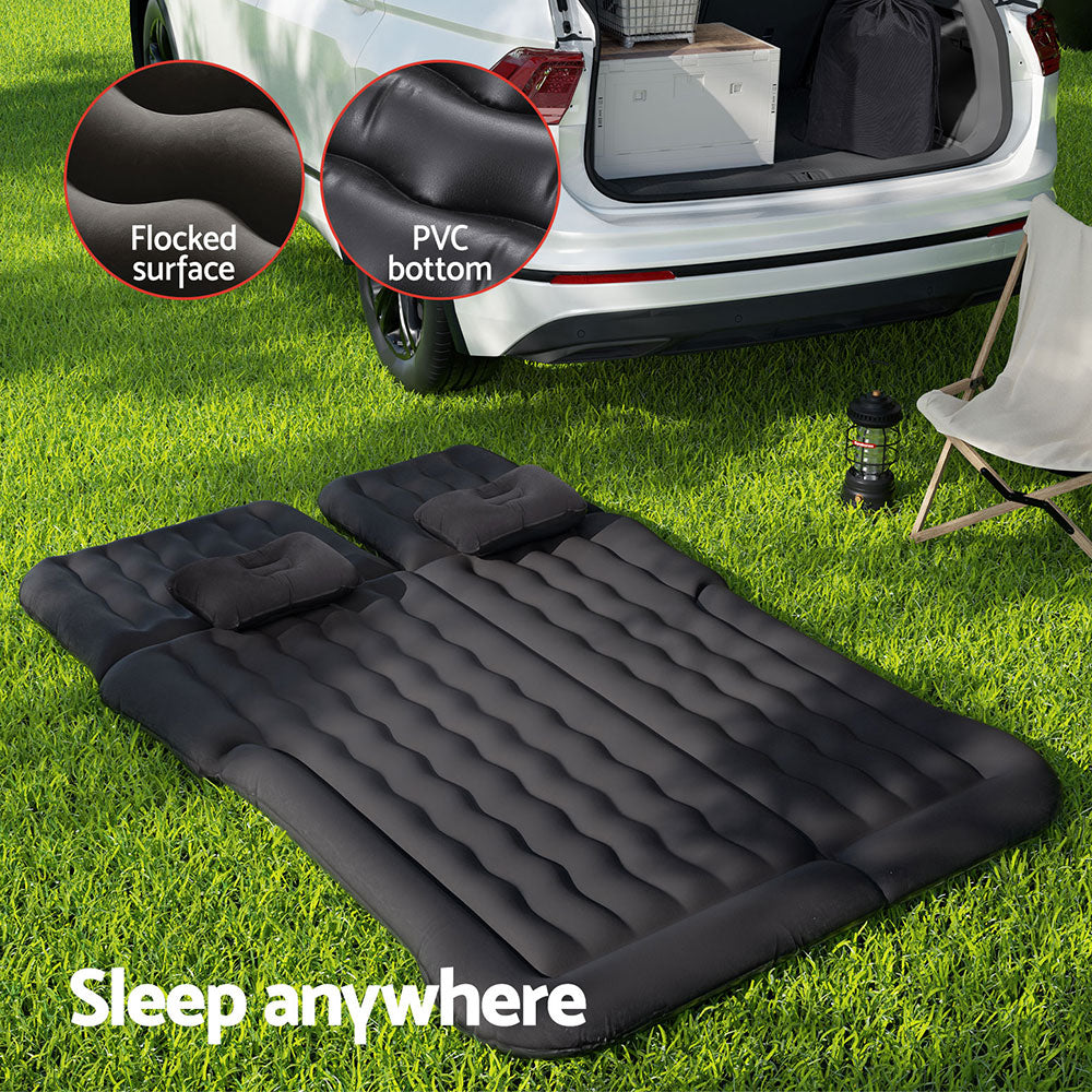 Weisshorn Inflatable SUV Car Mattress 175x130 Black Camping Bed