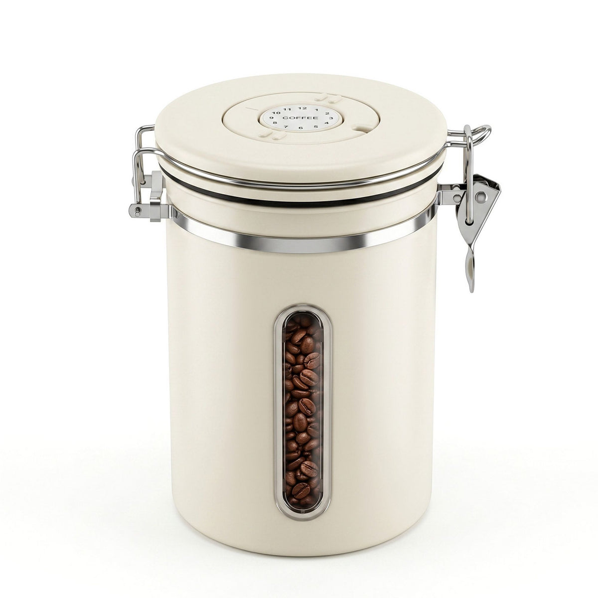 5-Star Chef 1.8L Stainless Steel Coffee Bean Canister