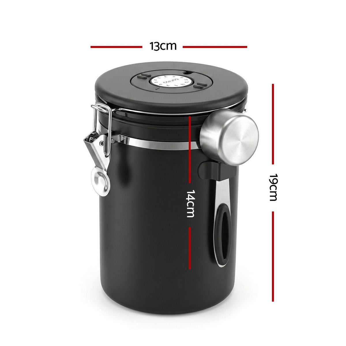 5-Star Chef 1.8L Stainless Steel Coffee Canister