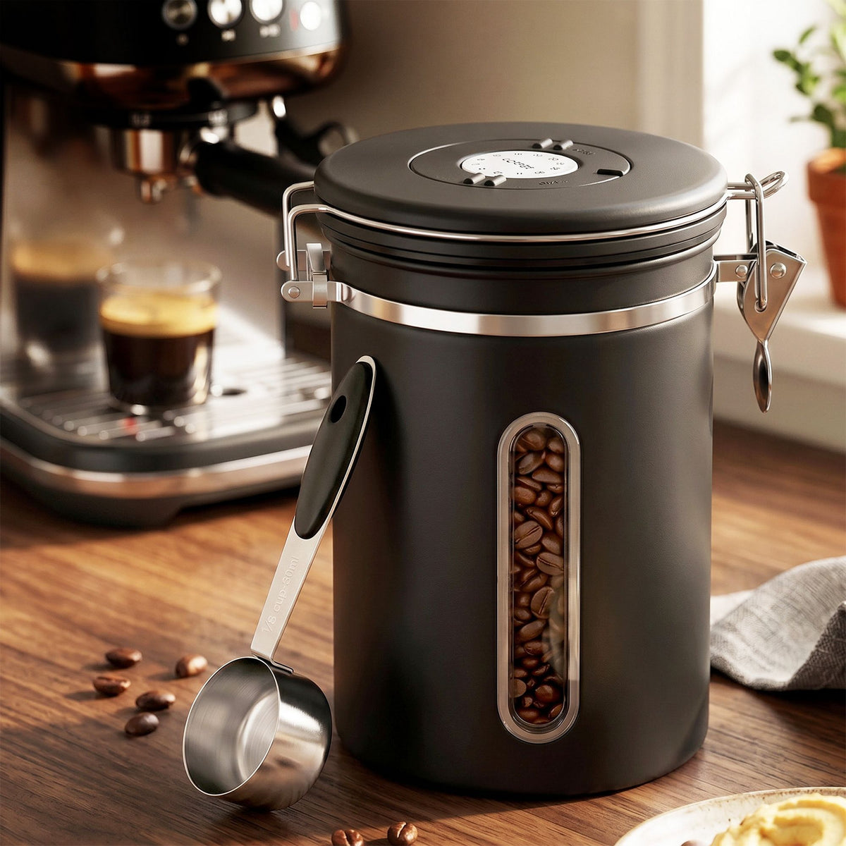 5-Star Chef 1.8L Stainless Steel Coffee Canister