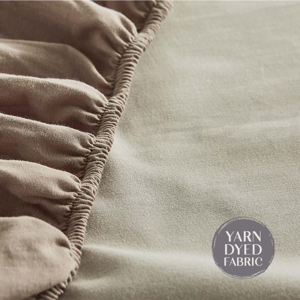 Cosy Club Single Bed Sheets Set Cotton Pink Brown