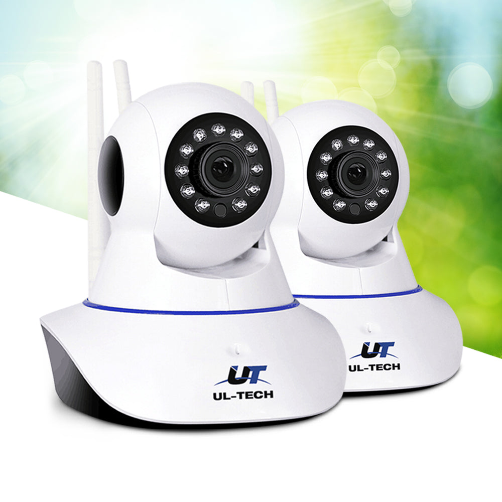 UL-Tech 1080P Wireless IP Security Cameras White