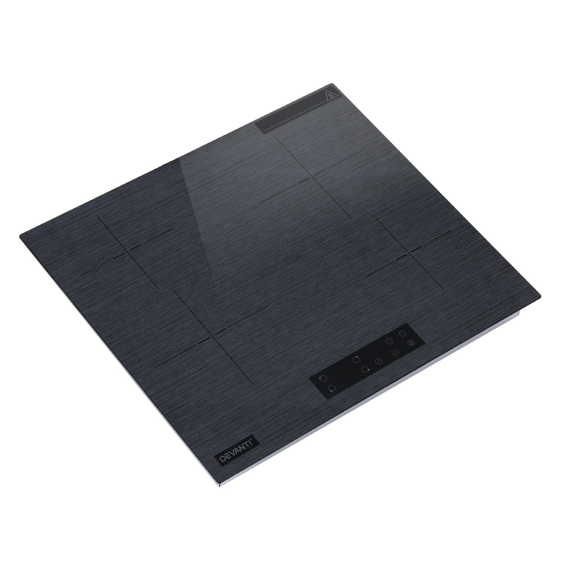 Devanti Electric Ceramic Cooktop 60cm Touch Control Grey