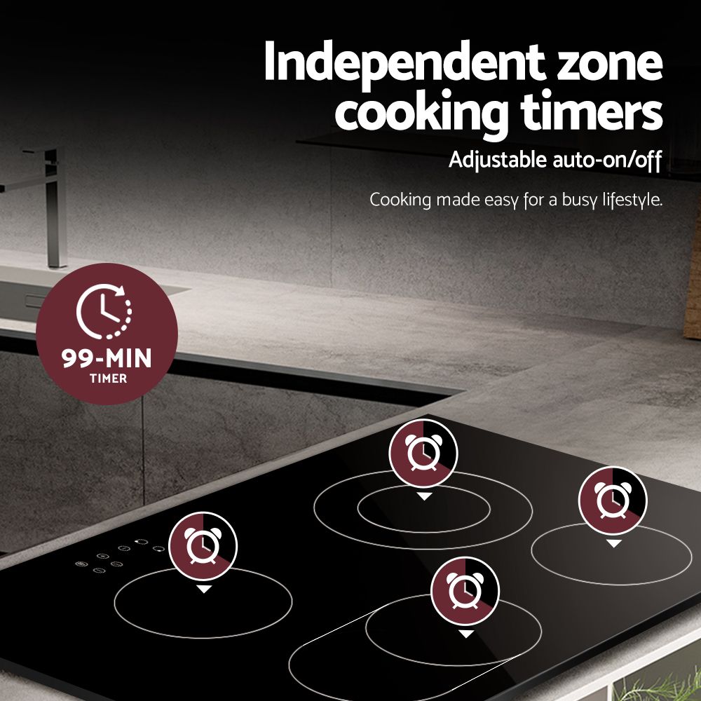 Devanti 77cm Built-in Electric Ceramic Cooktop