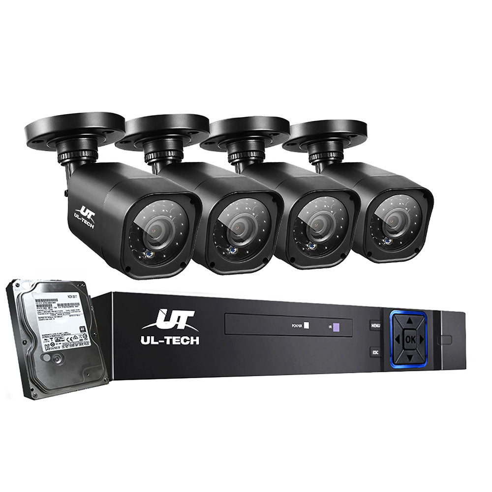 UL-Tech 4CH 1080P CCTV Security System 1TB 4 Cameras