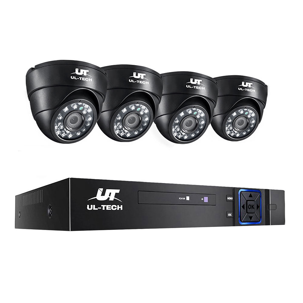 UL-Tech 8CH DVR Security System 4 Cameras 1080p Indoor