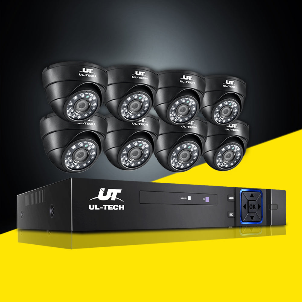 UL-Tech 8CH 1080p CCTV Security System 8 Cameras Indoor
