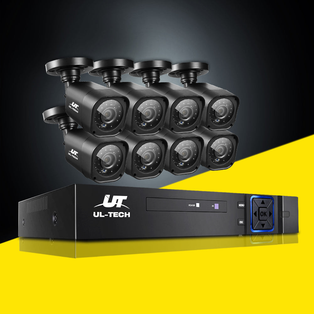 UL-Tech 8CH 1080p CCTV Security System 8 Cameras Night Vision