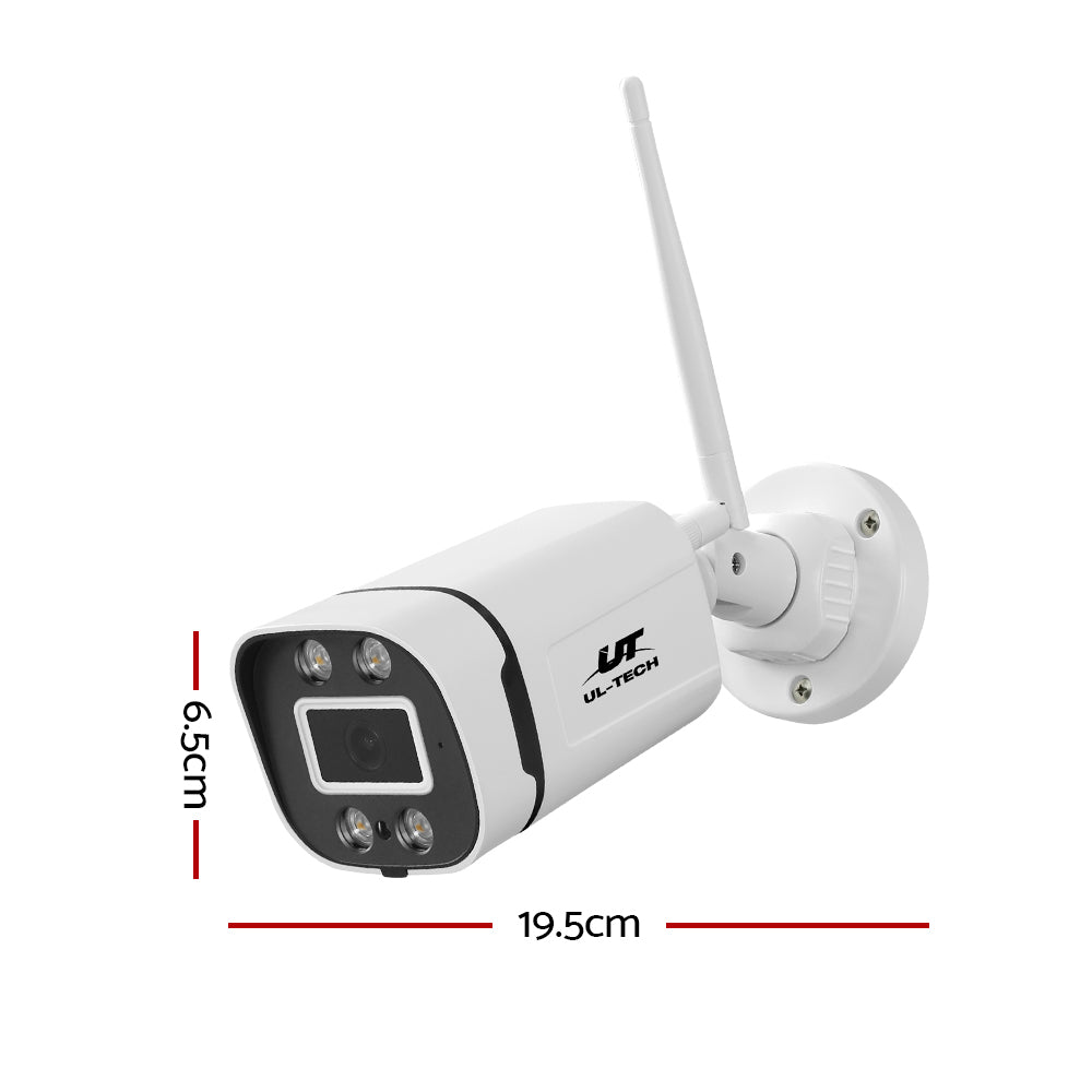 Square 3MP Wireless CCTV Cameras 2-Pack White