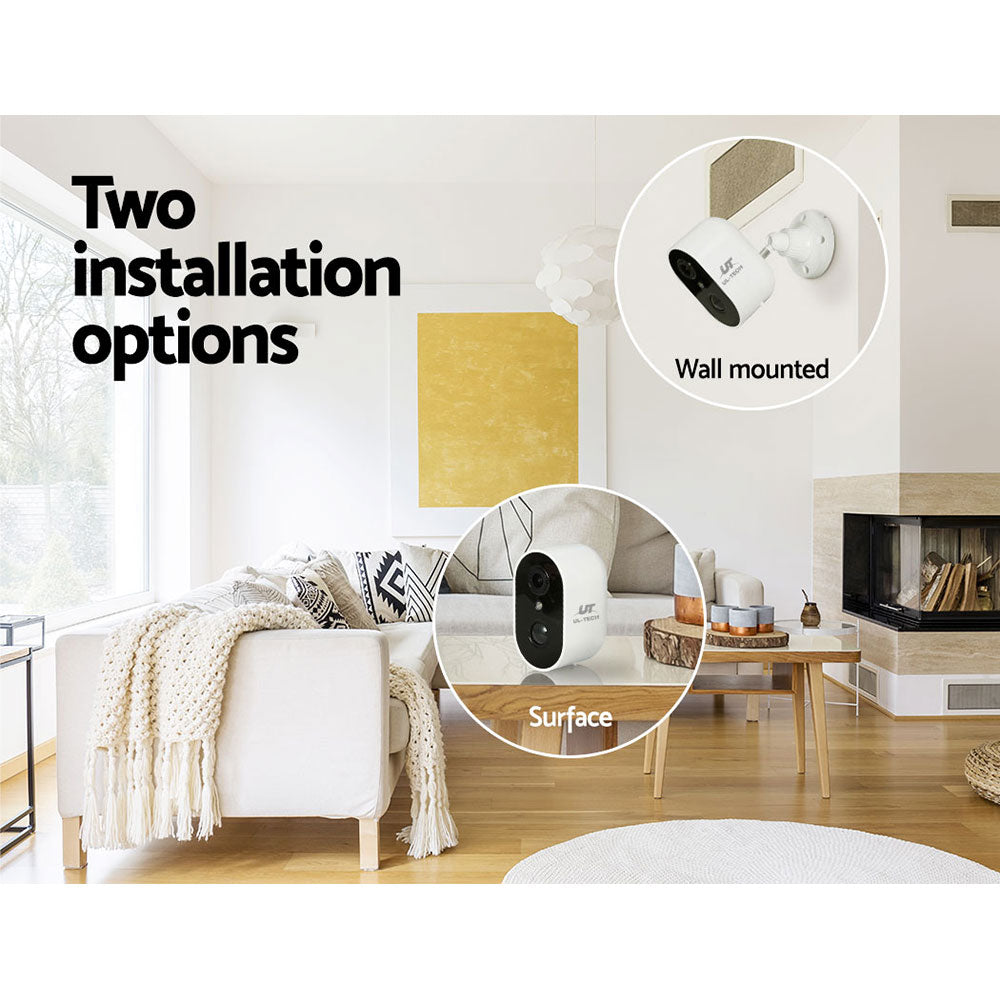 UL-Tech 1080P Wireless IP Security Camera White