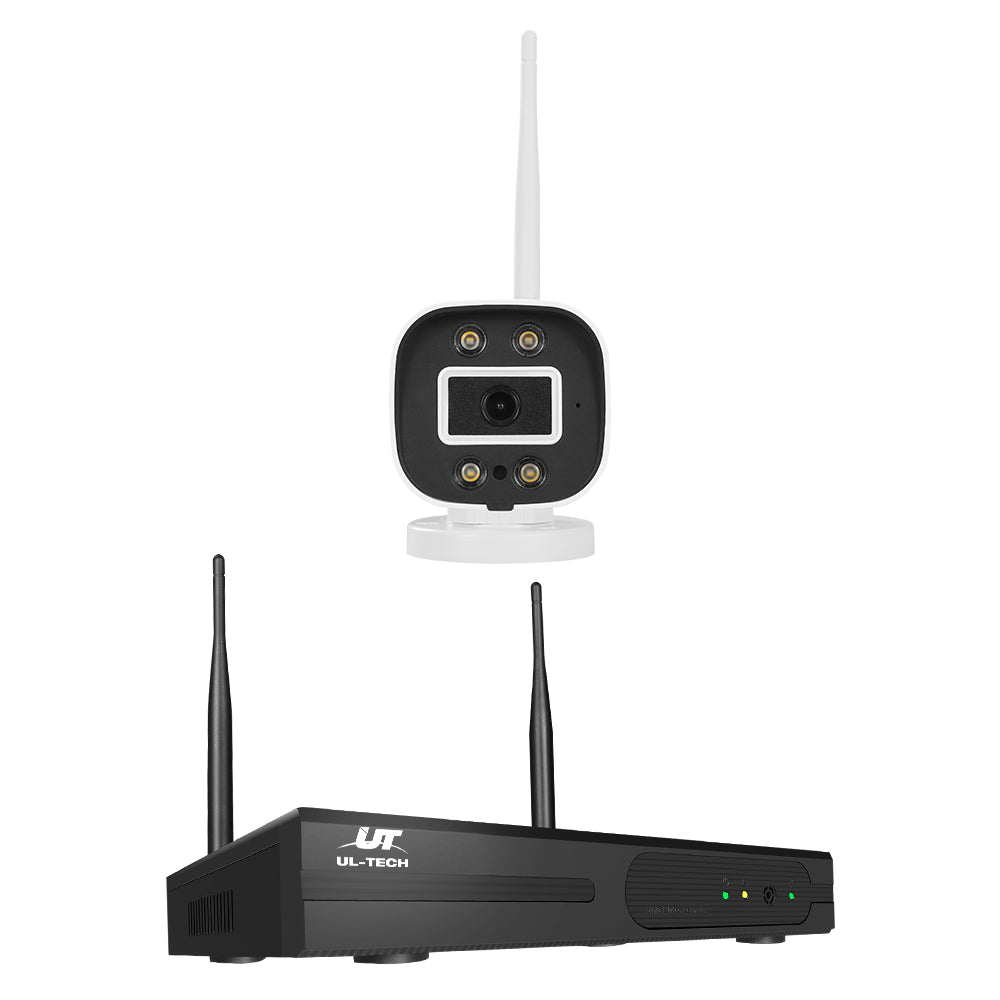 UL-Tech 8CH 3MP Wireless CCTV Security System 1TB 4 Cameras