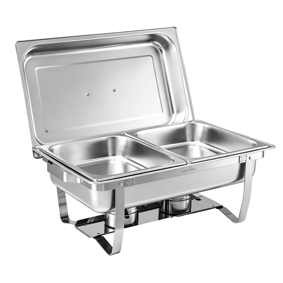 5-Star Chef Chafing Dish 8L 2-Pan Buffet Warmer