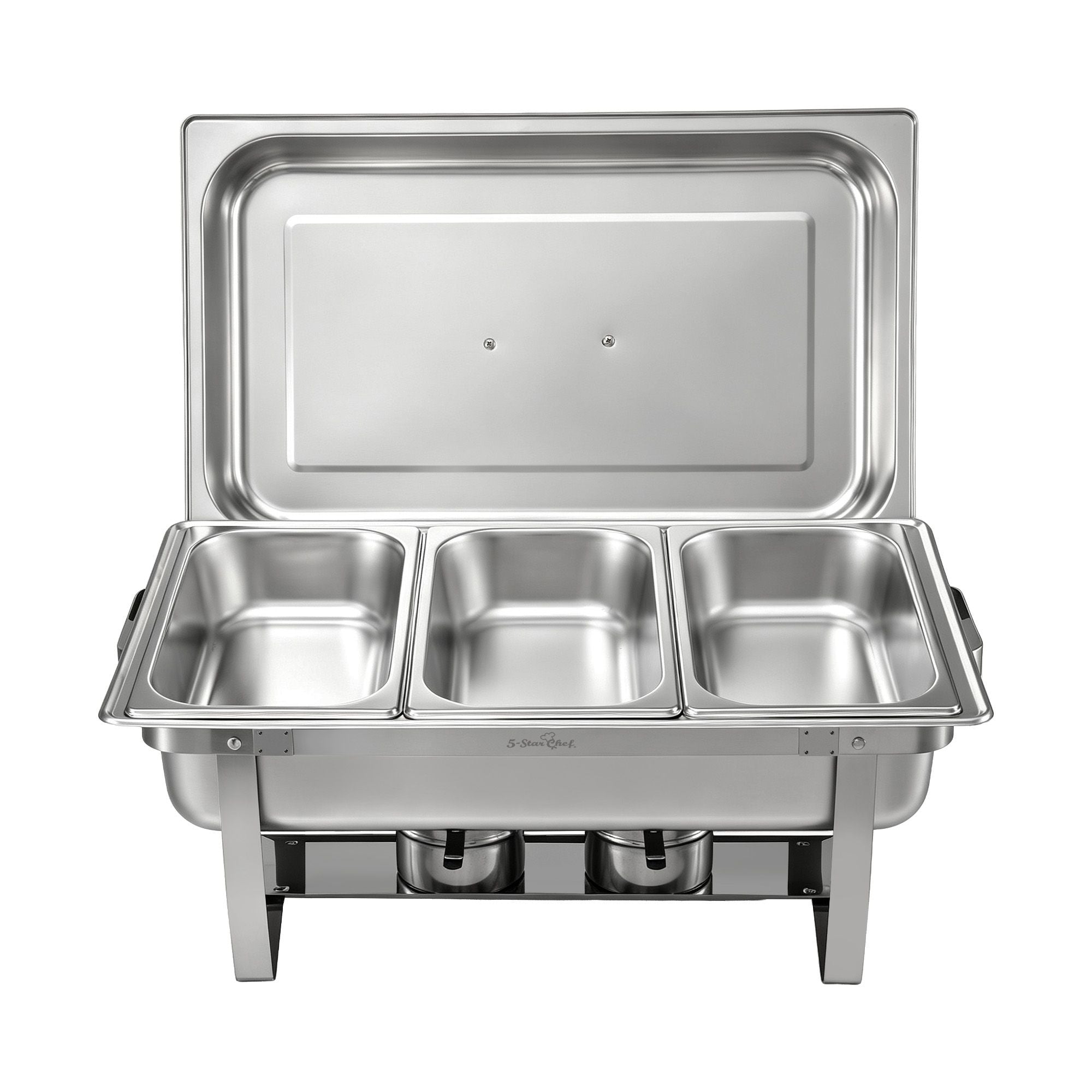 5-Star Chef Chafing Dish 7.5L 3-Pan Buffet Warmer Food Warmer Catering Server