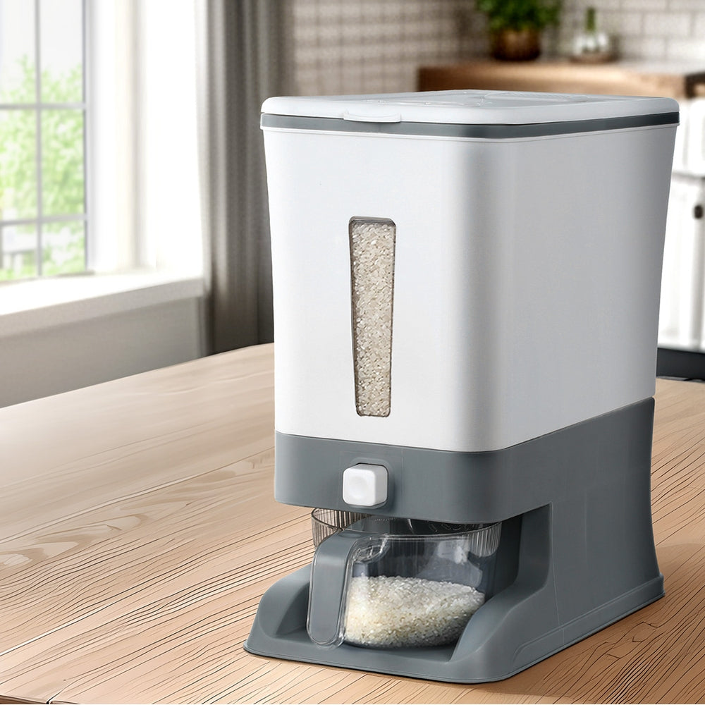 5-Star Chef 12KG Cereal Dispenser White/Grey