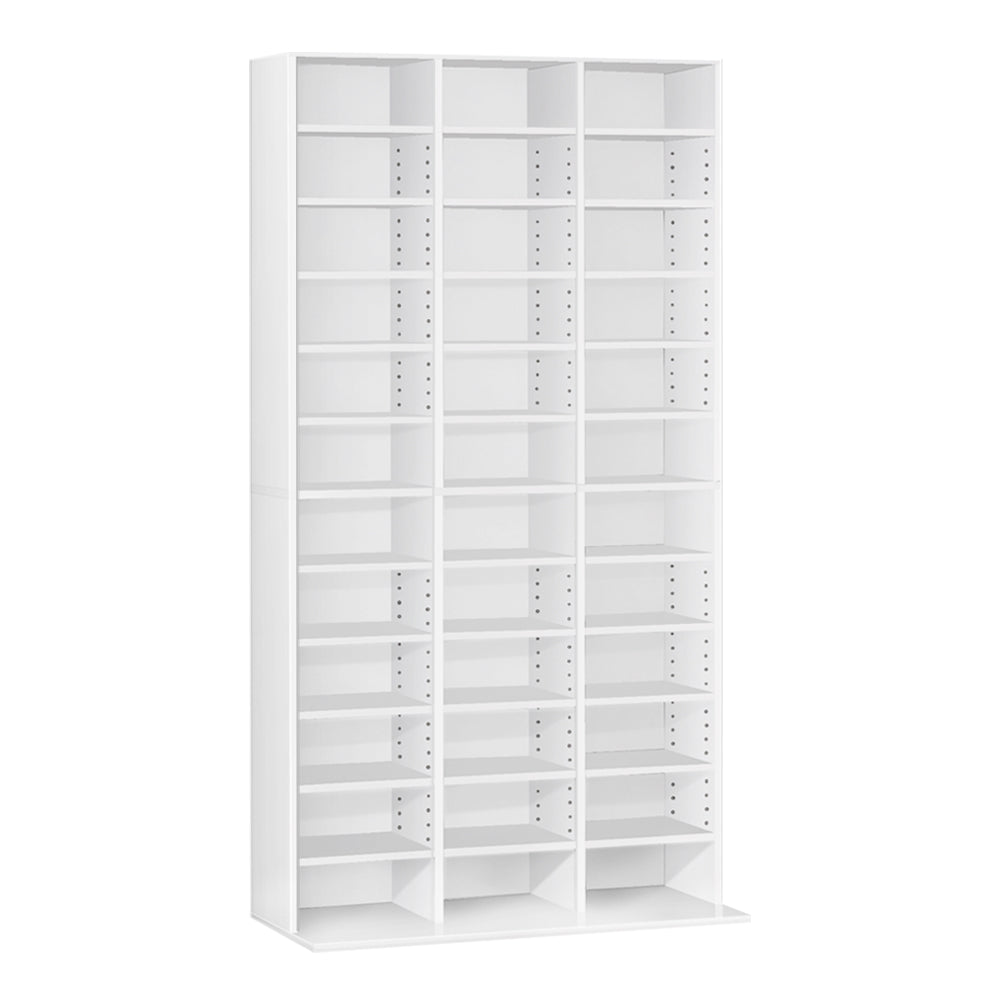 BERT White CD Storage Rack Bookshelf