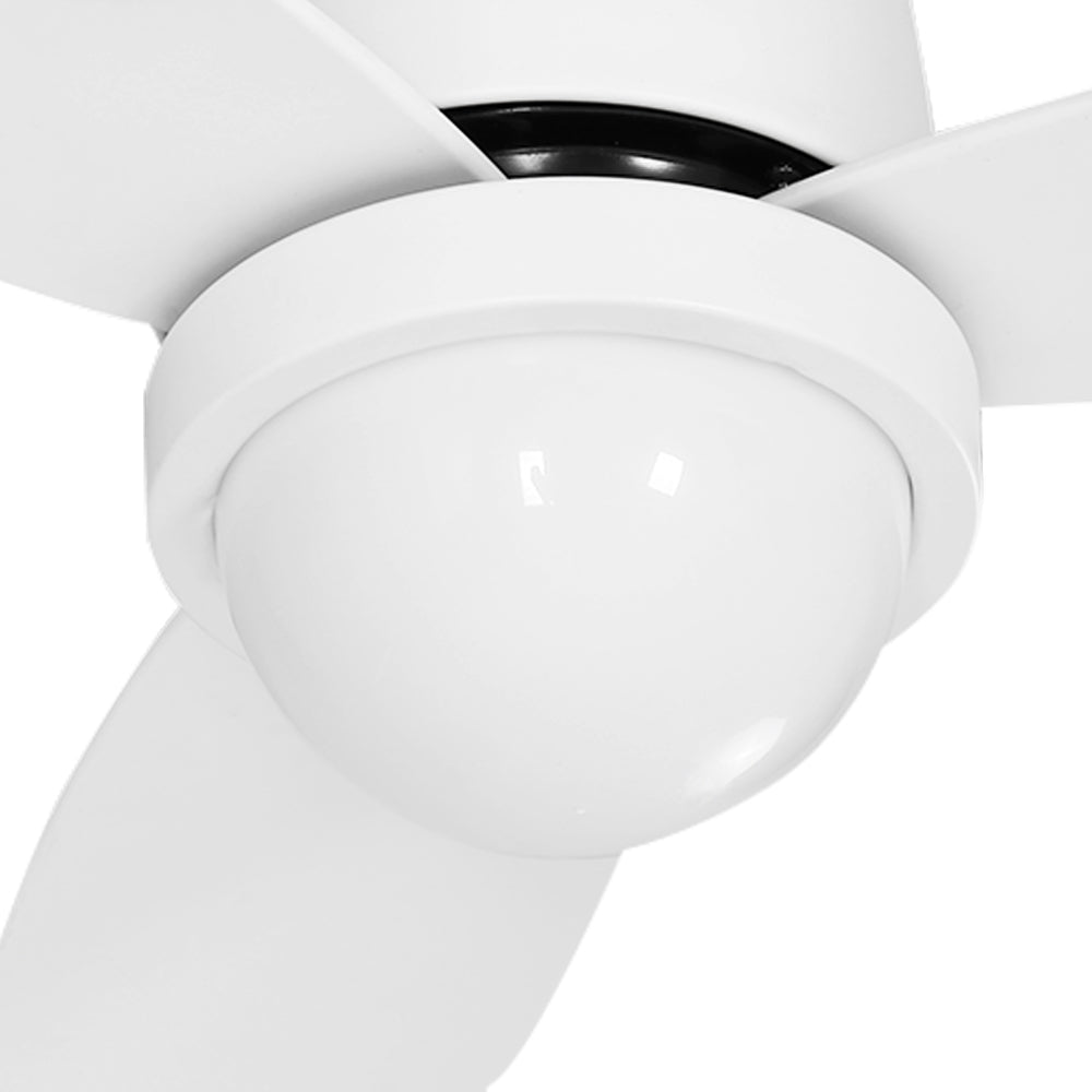 Devanti 52" Ceiling Fan DC Motor LED Light Remote White