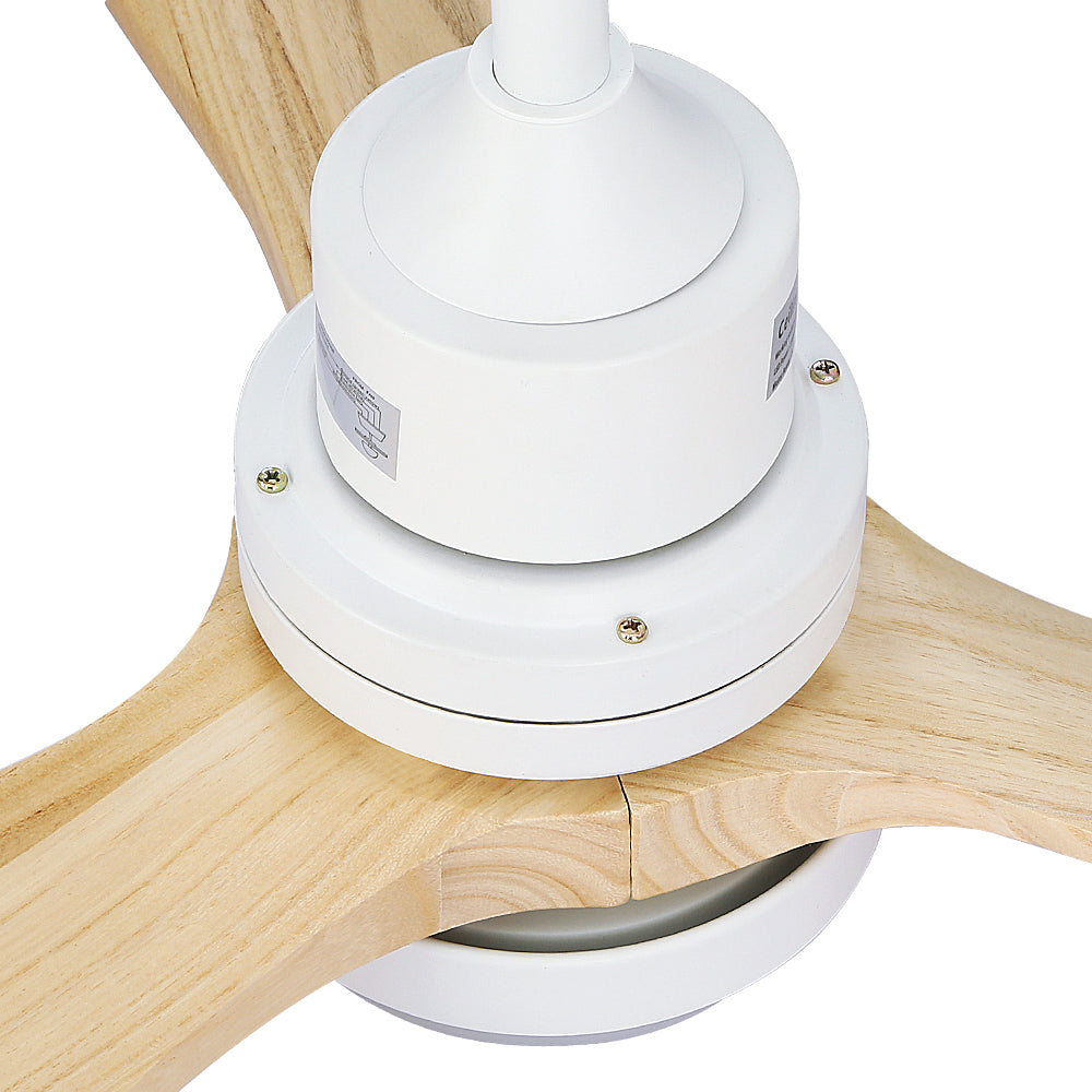 Devanti 52'' Ceiling Fan LED Light Remote Light Wood