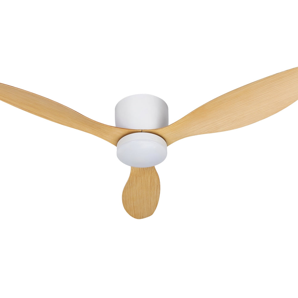 Devanti 52'' Ceiling Fan DC Motor Light Wood Remote Control