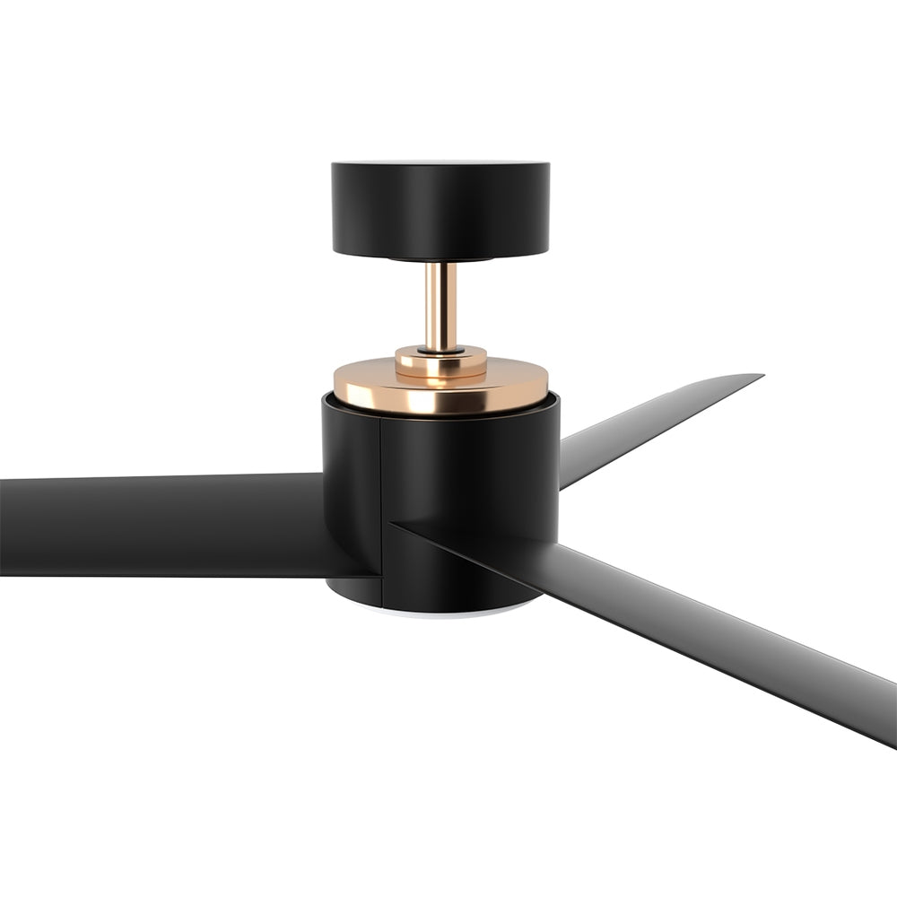 Devanti 52'' Ceiling Fan DC Motor LED Light Remote Black