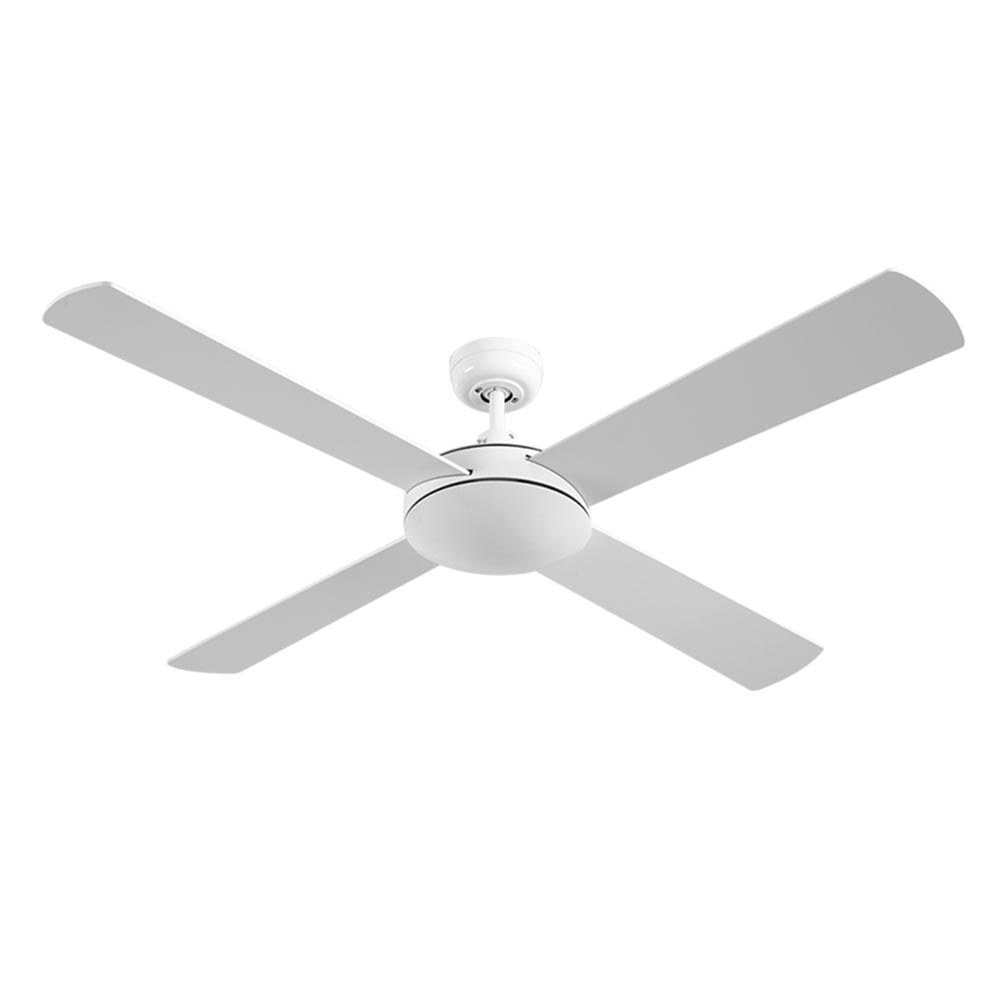 Devanti 52'' Ceiling Fan AC Motor 4 Blades Remote White