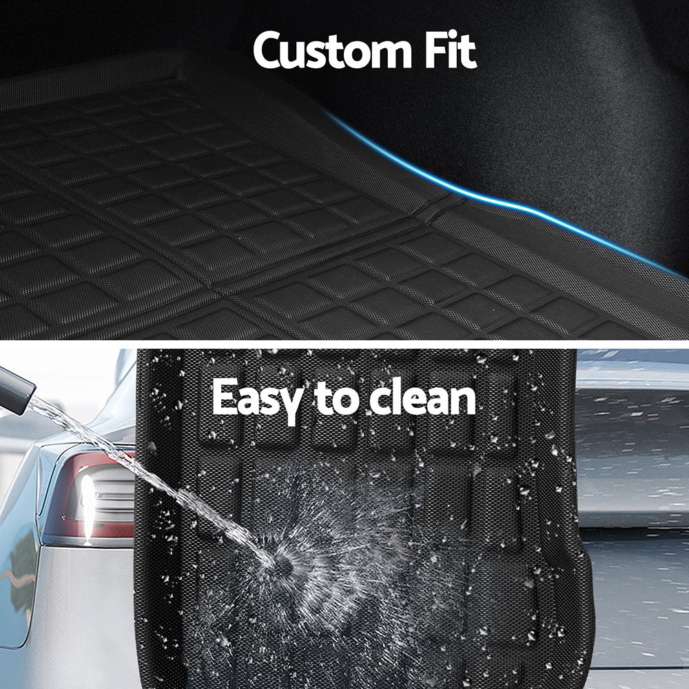 Waterproof Scratch-Resistant Cargo Mats for Tesla 3 2024 - Weisshorn