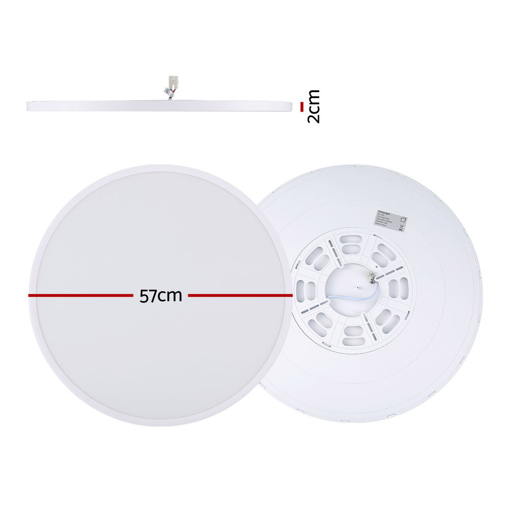 Ultra-Thin 54W LED Ceiling Light, 3-Mode, 60cm, Leier