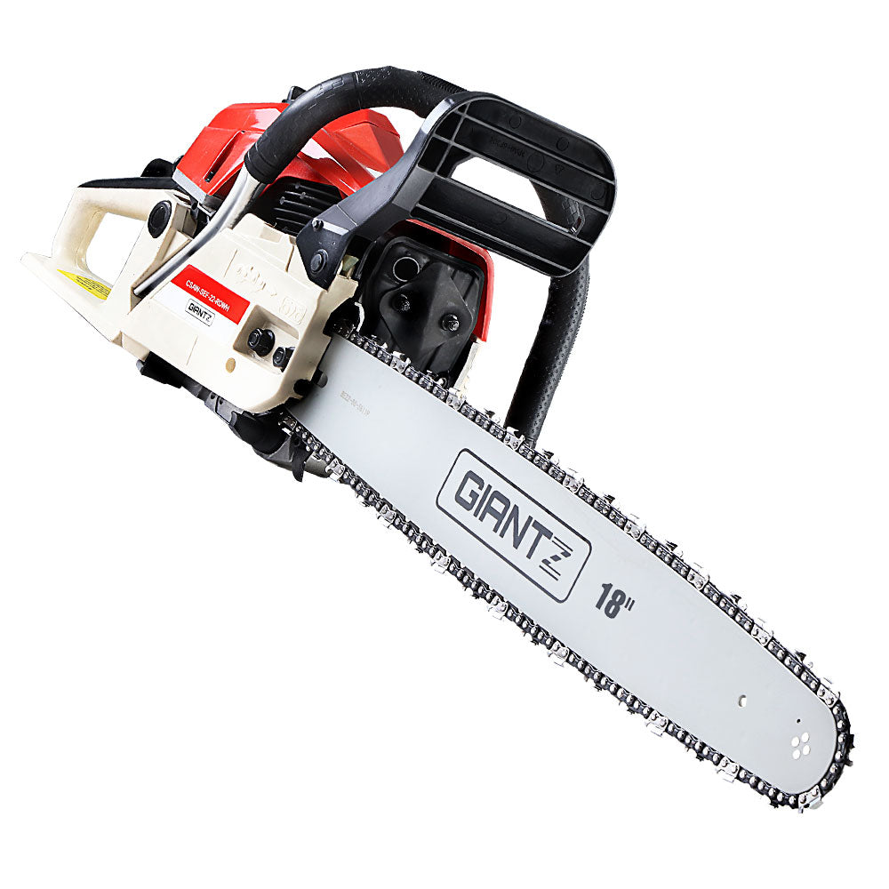 Giantz 75CC 18" Petrol Chainsaw Commercial E-Start