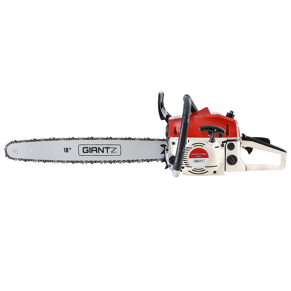Giantz 75CC 18" Petrol Chainsaw Commercial E-Start