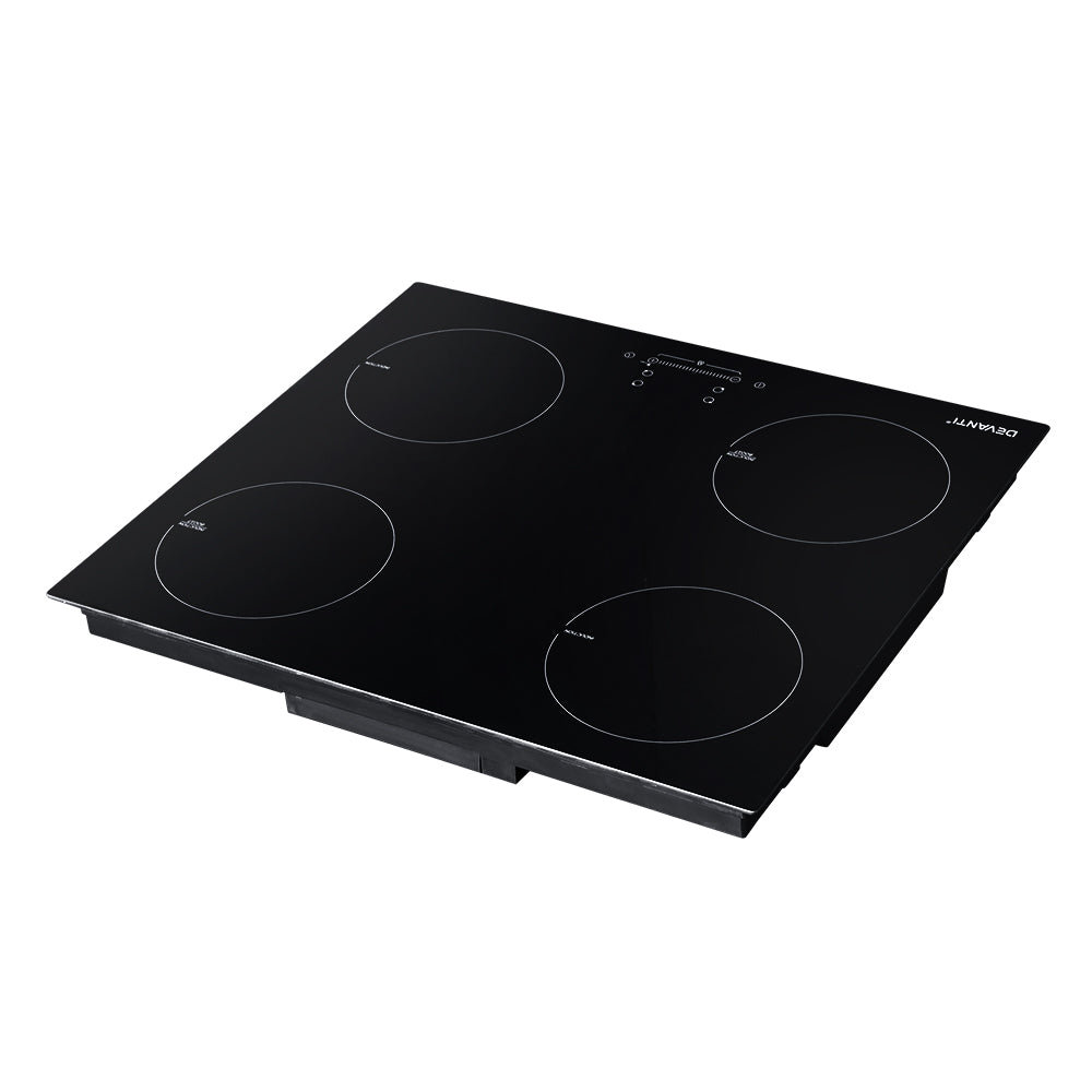 Devanti 60cm Induction Cooktop 4-Zone Electric Black